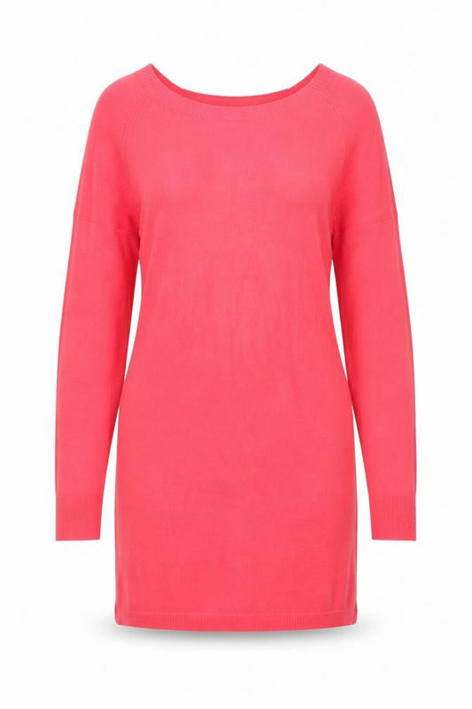 Tu Womens Pink Round Neck Acrylic Pullover Jumper Size 8