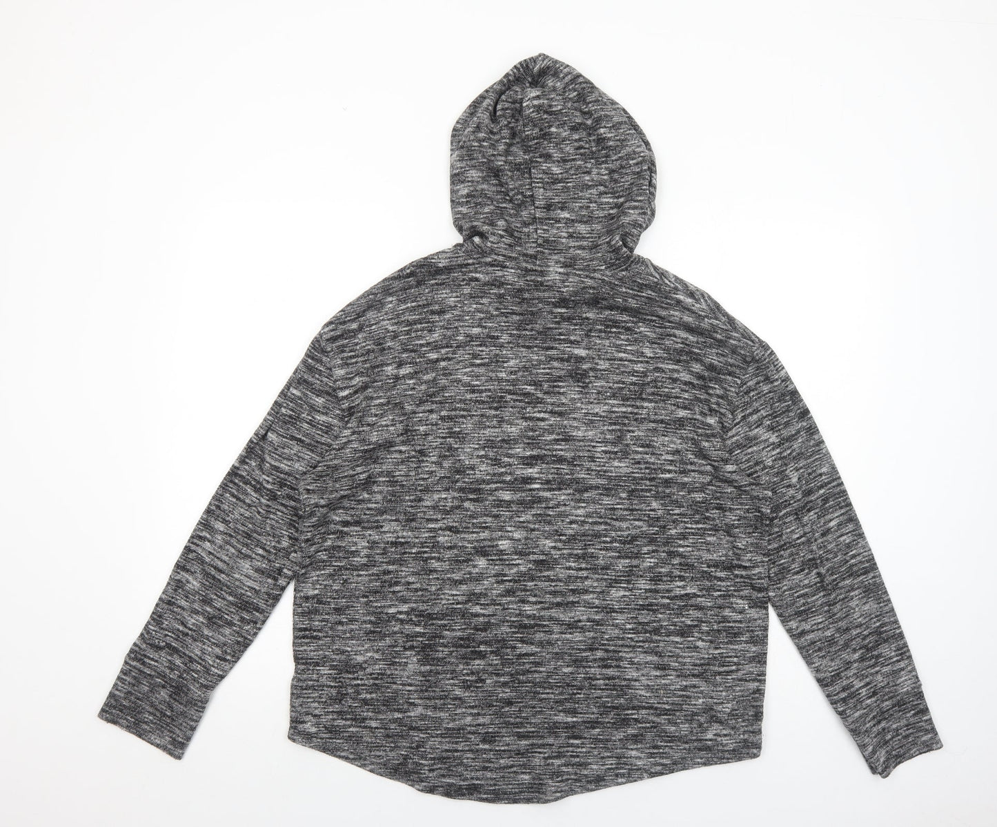Papaya Womens Grey Viscose Pullover Hoodie Size M Pullover