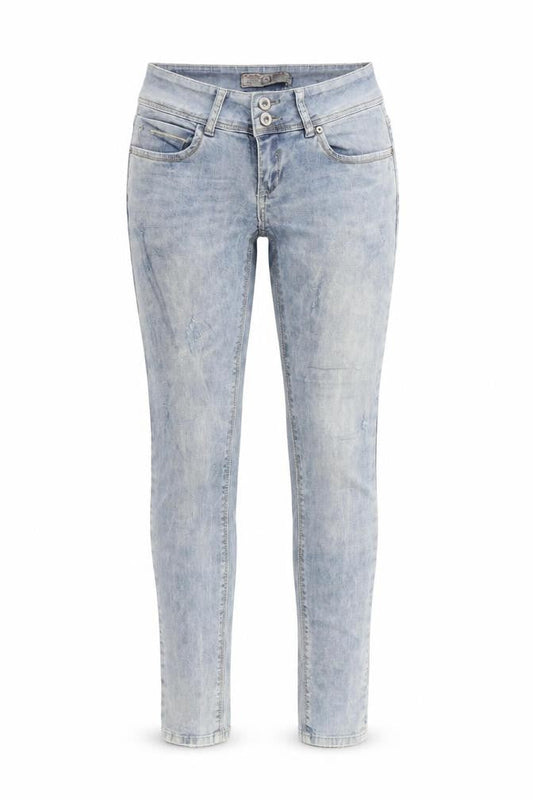 R.Display Womens Blue Cotton Skinny Jeans Size 8 Regular Zip