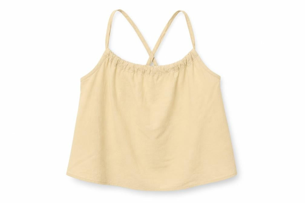 PRETTYLITTLETHING Womens Beige Cotton Basic Tank Size 10 Round Neck