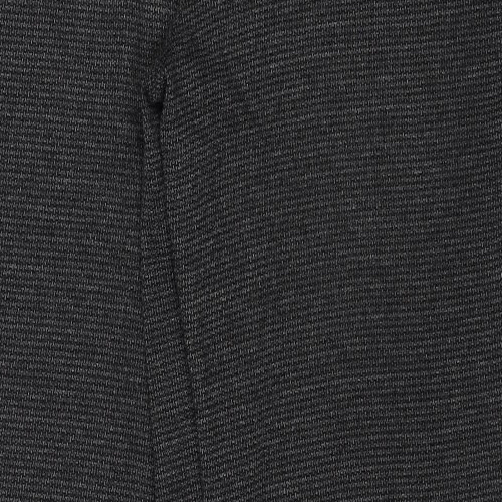 Marks and Spencer Womens Grey Polyester Trousers Size 16 Regular