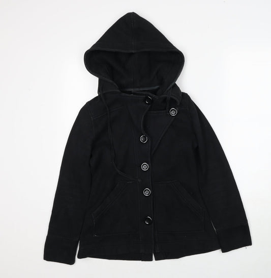 Izabel Womens Black Jacket Size S Button