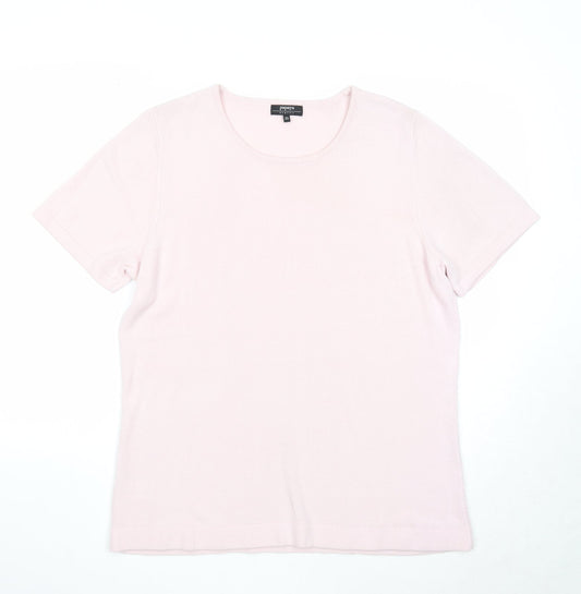 Papaya Womens Pink Round Neck Acrylic Pullover Jumper Size 20