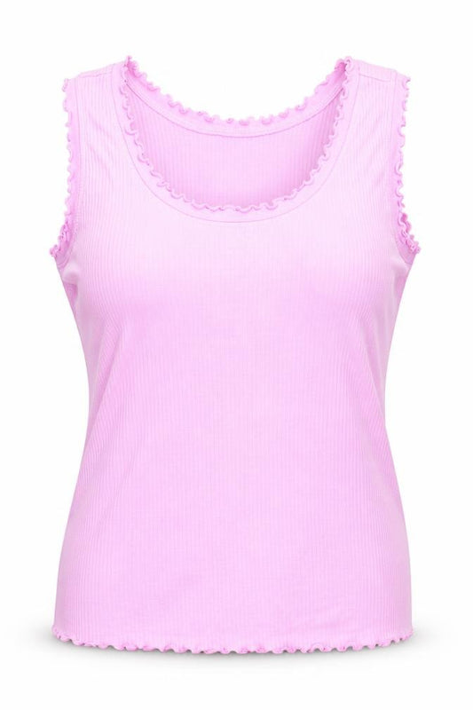 Papaya Womens Purple Cotton Basic Tank Size 14 Round Neck