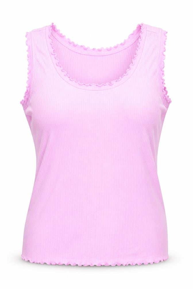 Papaya Womens Purple Cotton Basic Tank Size 14 Round Neck