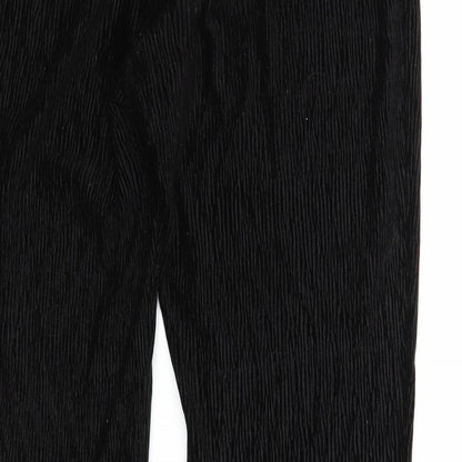 Divided Womens Black Polyester Jogger Trousers Size M Regular - Textured
