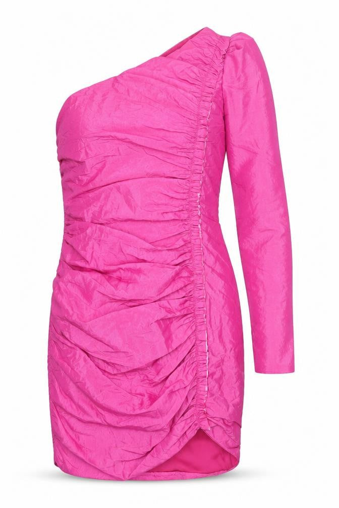 Pins & Needles Womens Pink Polyester Bodycon Size S One Shoulder Zip