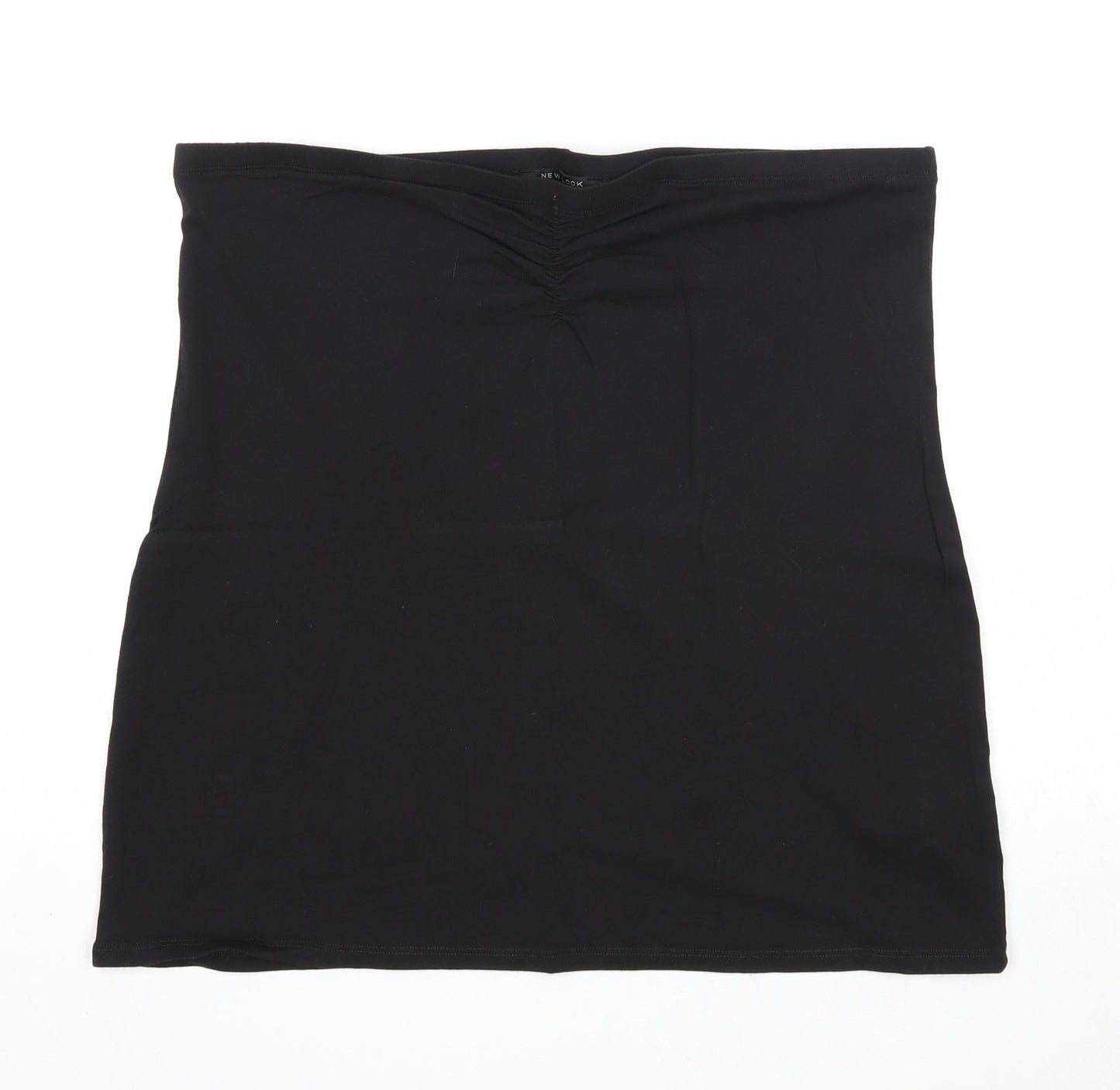 New Look Womens Black Cotton Cropped Tank Size 20 Off the Shoulder