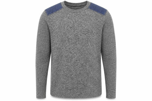 River Island Mens Grey Round Neck Cotton Pullover Jumper Size XL Long Sleeve