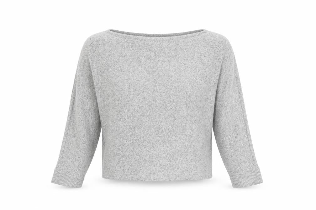 River Island Womens Grey Round Neck Geometric Viscose Pullover Jumper Size M