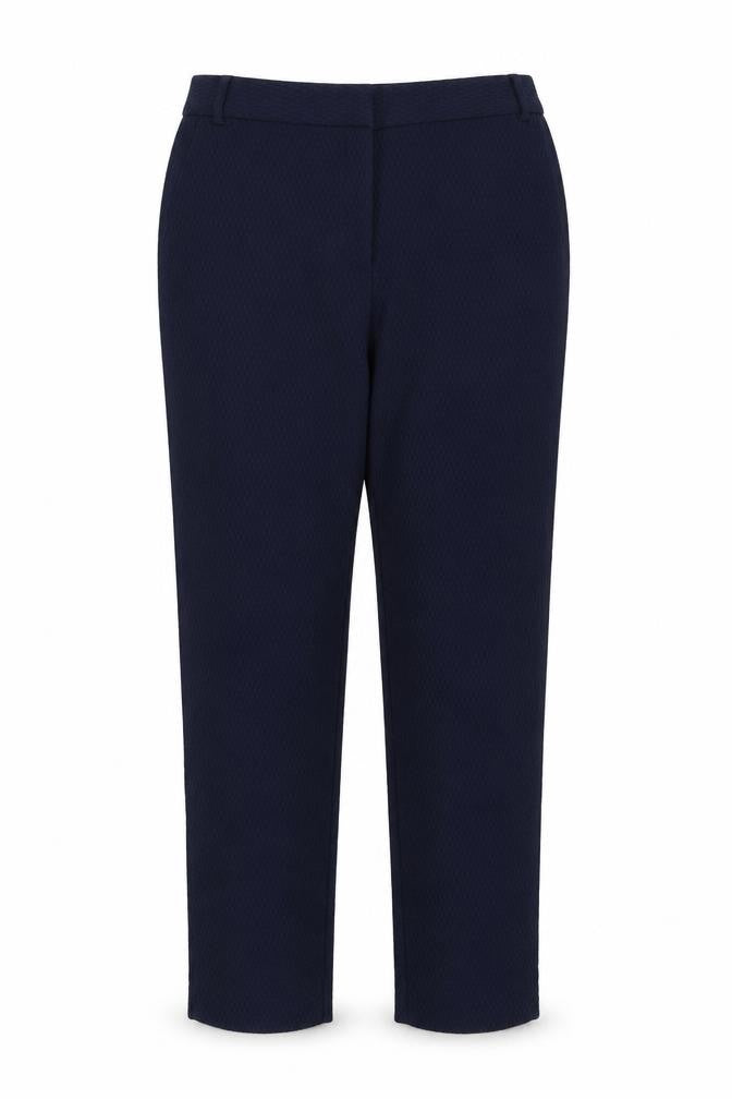Warehouse Womens Blue Viscose Trousers Size 10 Regular Zip
