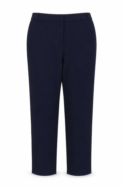 Warehouse Womens Blue Viscose Trousers Size 10 Regular Zip