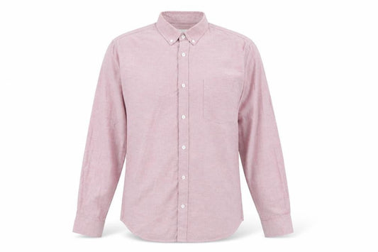 Burton Mens Pink Cotton Button-Up Size L Collared Button