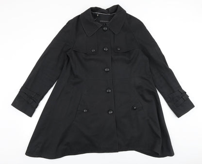 Limited Collection Womens Black Jacket Size 12 Button