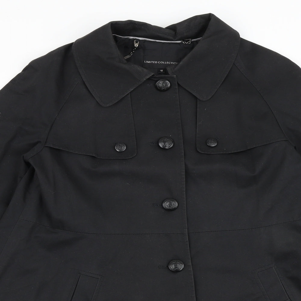 Limited collection Womens Black Jacket Size 12 Button