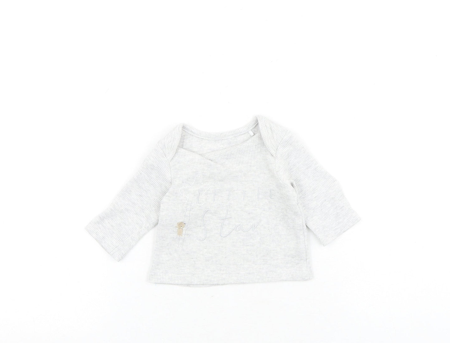 Mini Club Baby Green 100% Cotton Basic T-Shirt Size Newborn Round Neck Pullover - Little Star