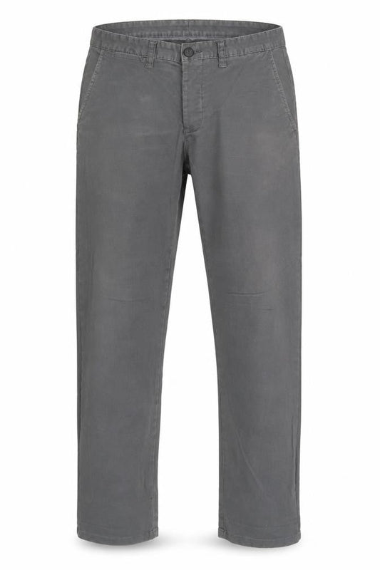 Denim & Co. Mens Grey Cotton Straight Jeans Size 32 in Slim Buckle