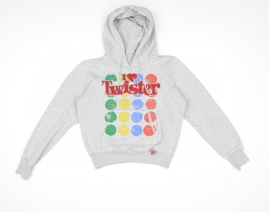 Famous Forever Womens Grey Cotton Pullover Hoodie Size XL Pullover - Twister