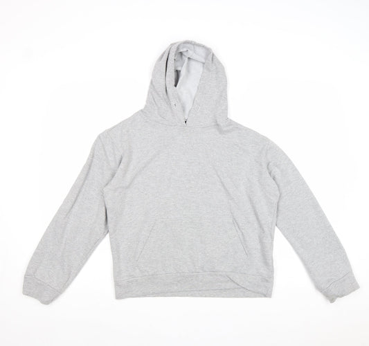 Malaika Womens Grey Cotton Pullover Hoodie Size XL Pullover