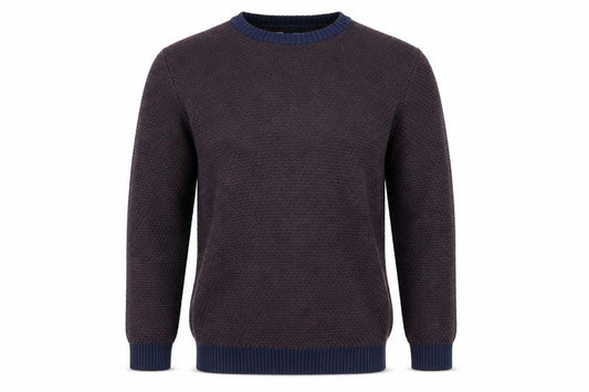 Topman Mens Blue Round Neck Acrylic Pullover Jumper Size M Long Sleeve