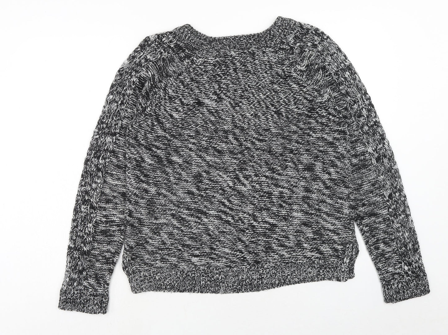 Select Womens Grey Boat Neck Acrylic Pullover Jumper Size 12