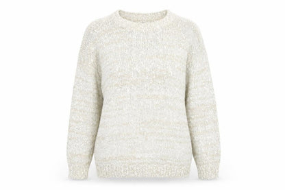 Debenhams Womens Beige Round Neck Acrylic Pullover Jumper Size M