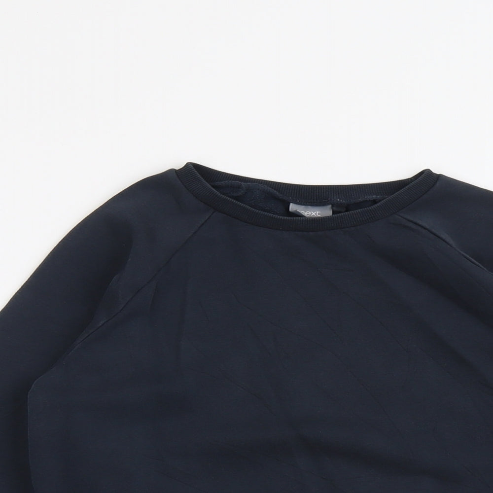 NEXT Boys Blue Cotton Pullover Sweatshirt Size 8 Years Pullover