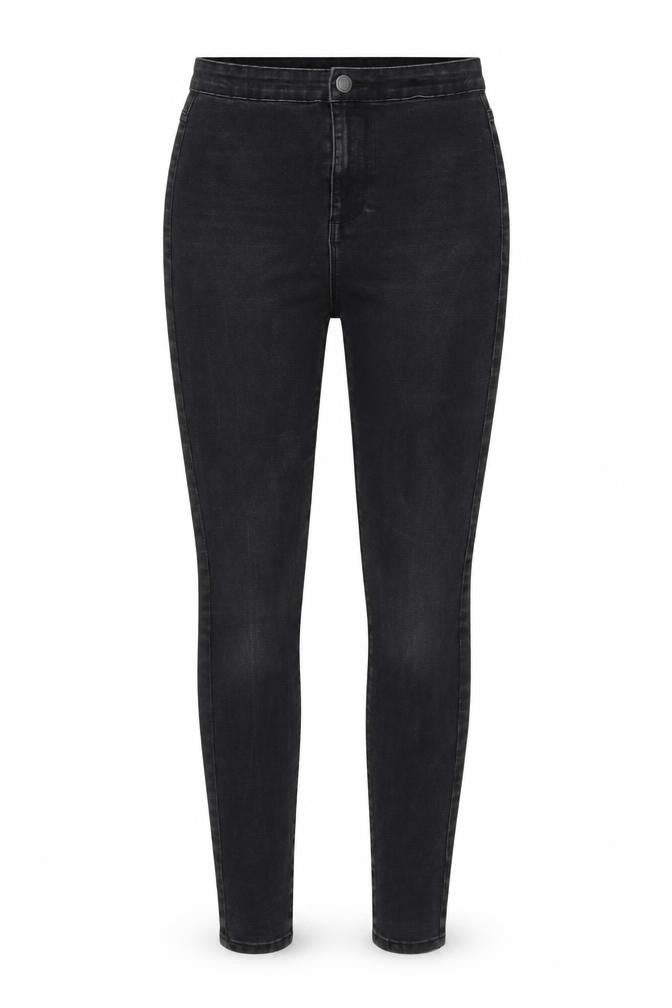 Denim & Co. Womens Black Cotton Jegging Jeans Size 8 L31 in Regular Button