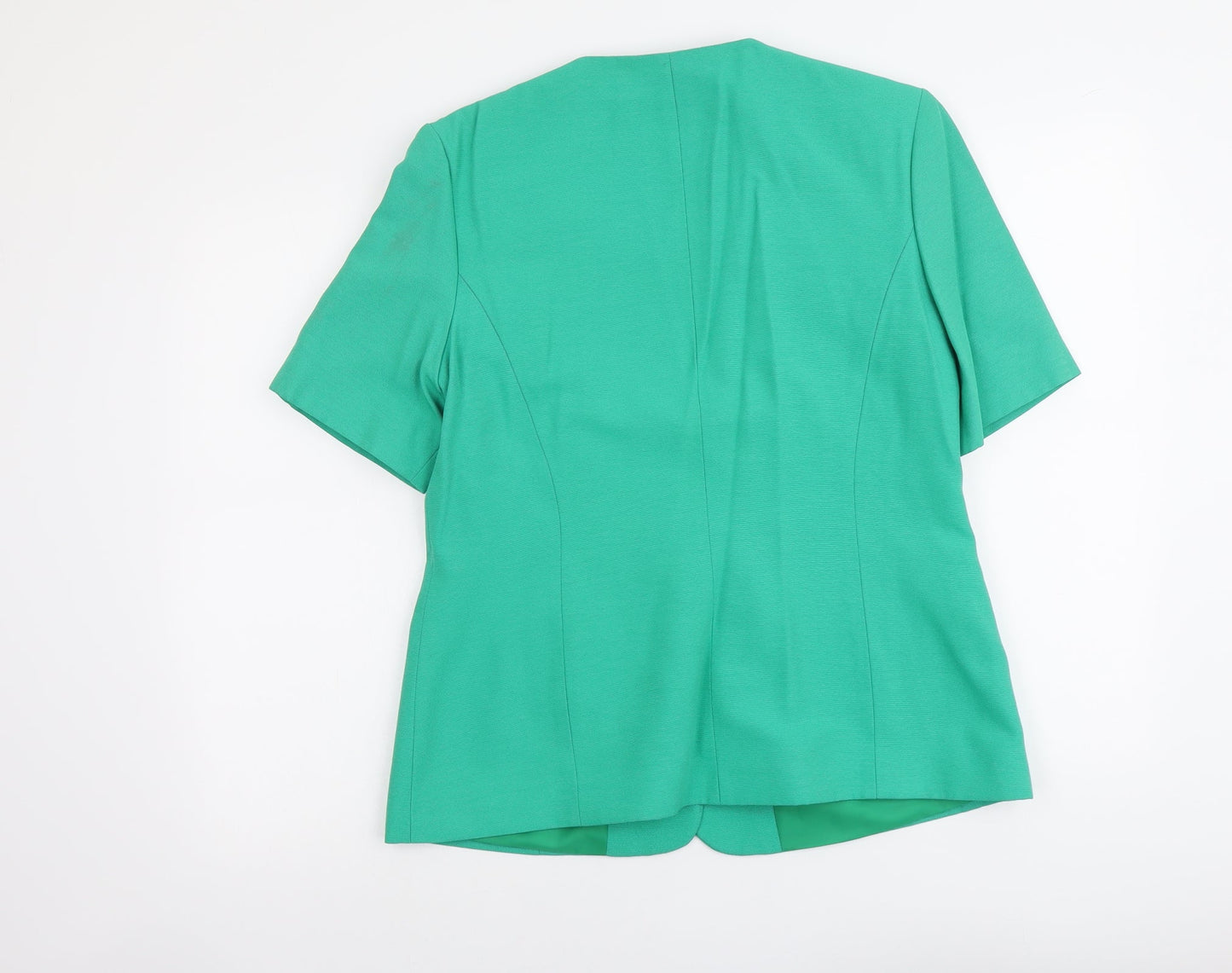 Berkertex Womens Green Jacket Blazer Size 14 Button