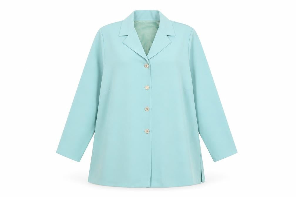 Bonmarché Womens Green Herringbone Anorak Blazer Size 16 Button