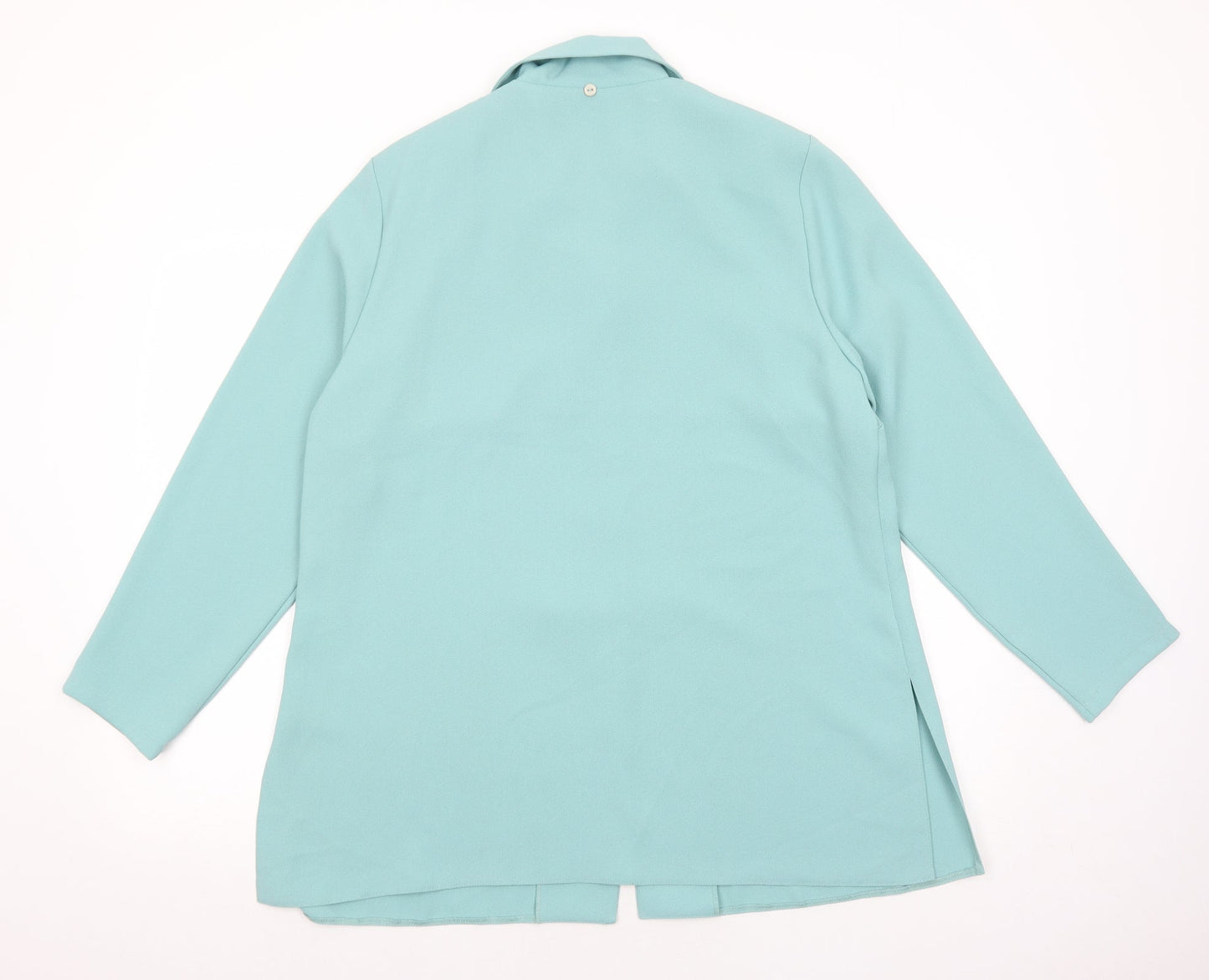 Bonmarché Womens Green Herringbone Anorak Blazer Size 16 Button