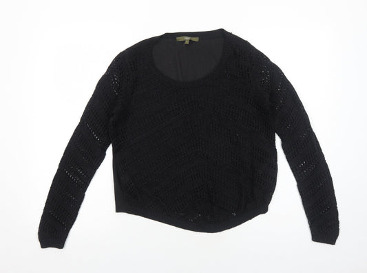 NEXT Womens Blue Crew Neck Acrylic Pullover Jumper Size 12 Pullover