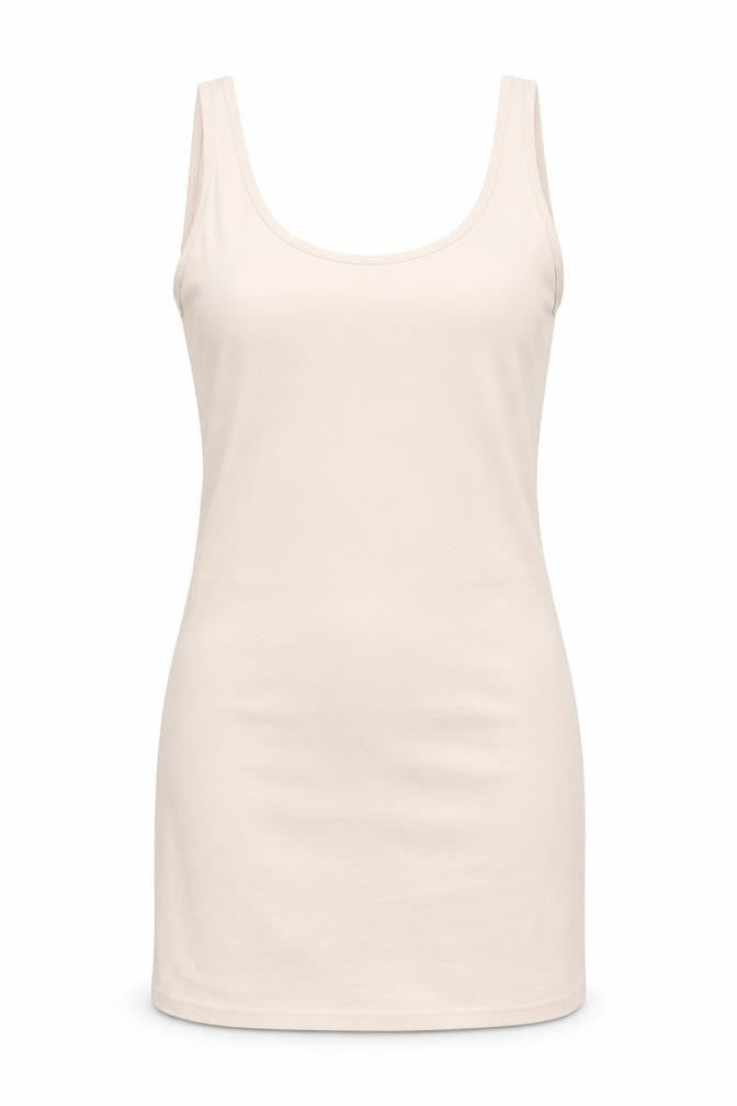 Topshop Womens Pink Cotton Basic Tank Size 10 Scoop Neck