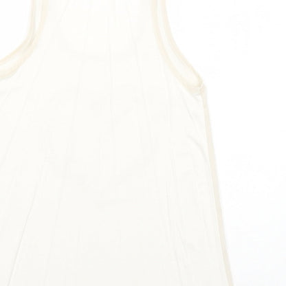 Apricot Womens Ivory Polyester Basic Tank Size M Scoop Neck - Heart