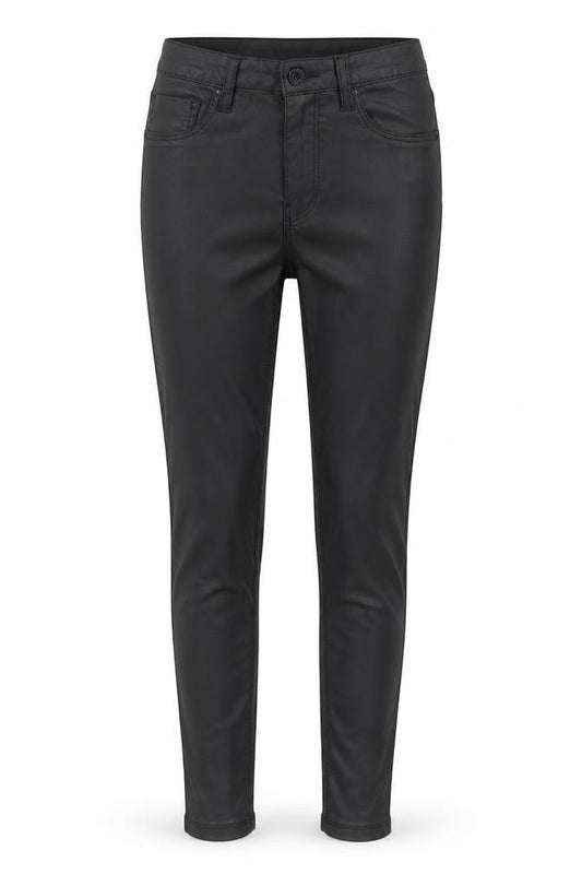 Denim & Co. Womens Black Viscose Jegging Trousers Size 8 Regular Zip