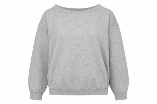 New Look Womens Grey Polyester Pullover Sweatshirt Size L Pullover