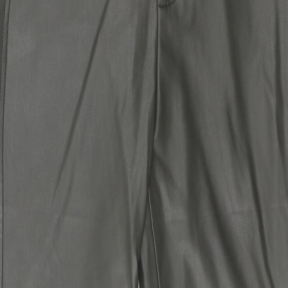 Preworn Womens Grey Polyamide Trousers Size 28 in Regular Zip