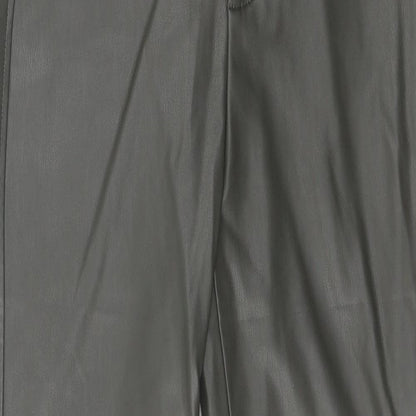 Preworn Womens Grey Polyamide Trousers Size 28 in Regular Zip