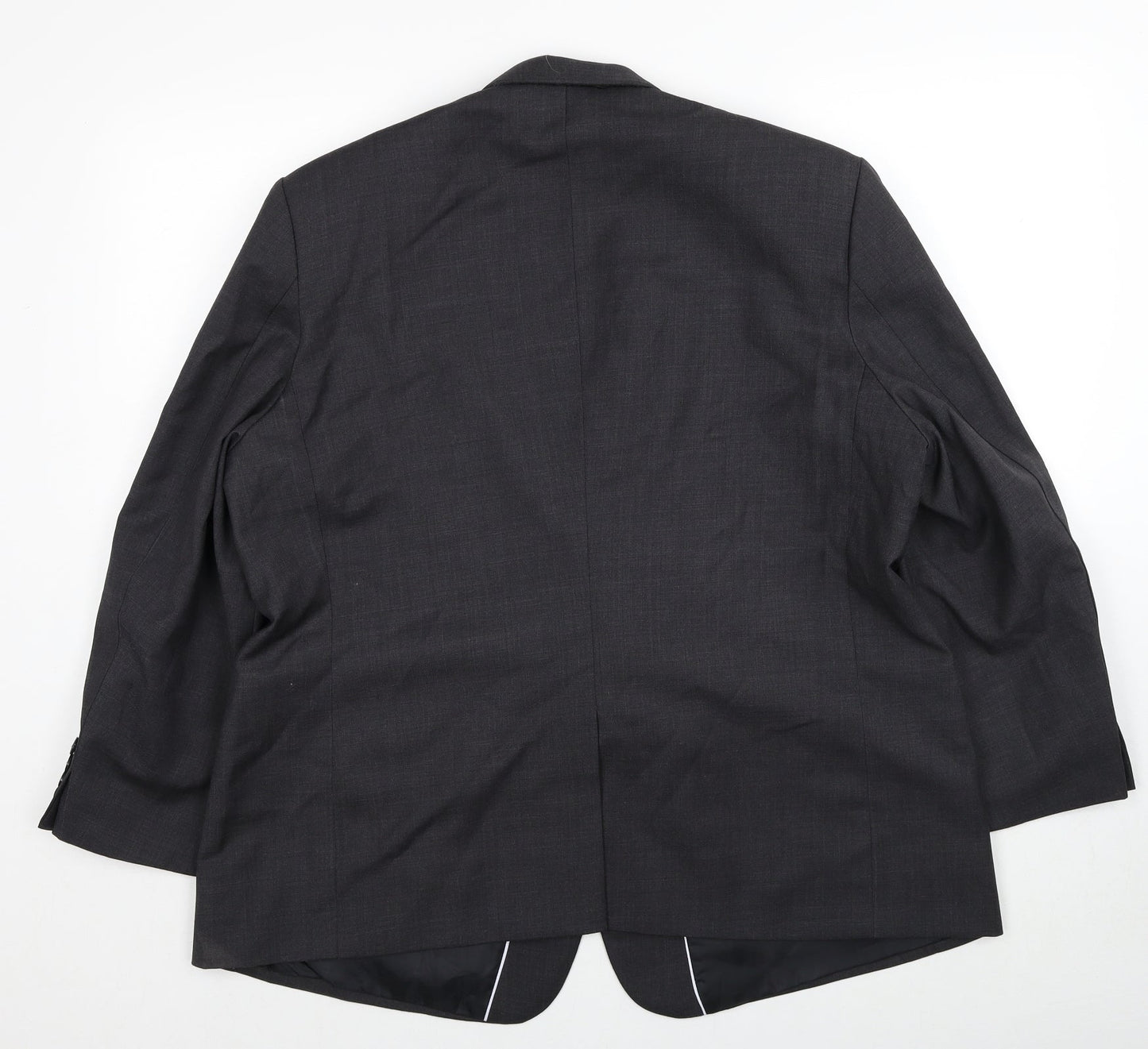 Universal Tailor Mens Grey Polyester Jacket Suit Jacket Size 44 Regular