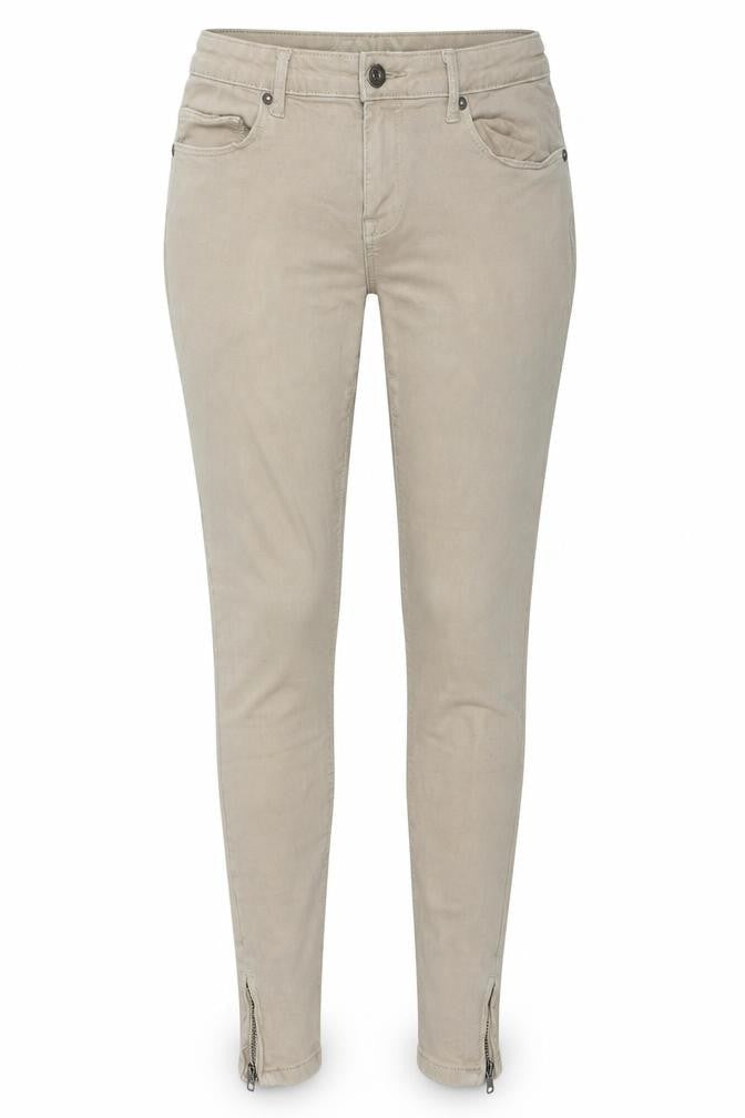Only Womens Beige Cotton Skinny Jeans Size 8 L30 in Regular Zip