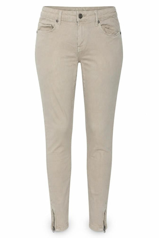 Only Womens Beige Cotton Skinny Jeans Size 8 L30 in Regular Zip