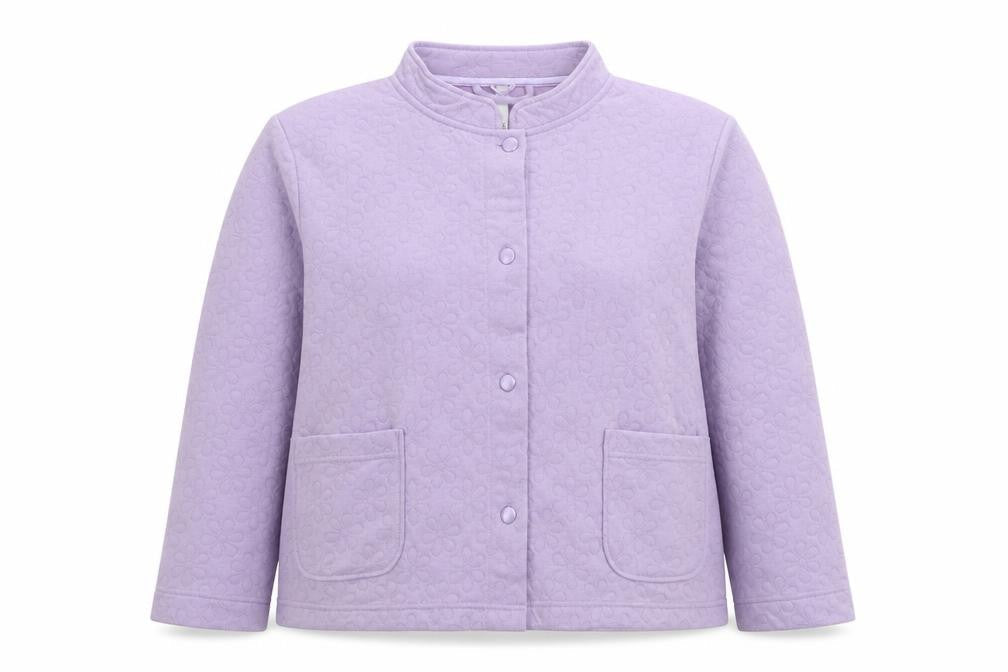BHS Womens Purple Polyester Pullover Sweatshirt Size 16 Button