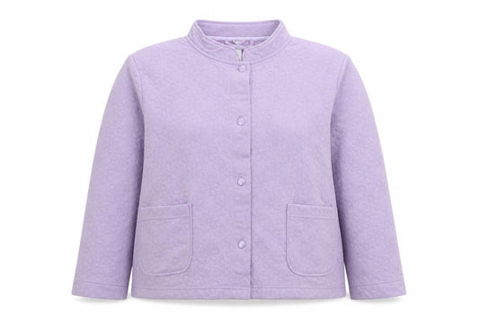 BHS Womens Purple Polyester Pullover Sweatshirt Size 16 Button