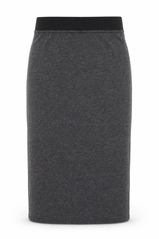 Boohoo Womens Grey Viscose Straight & Pencil Skirt Size 10