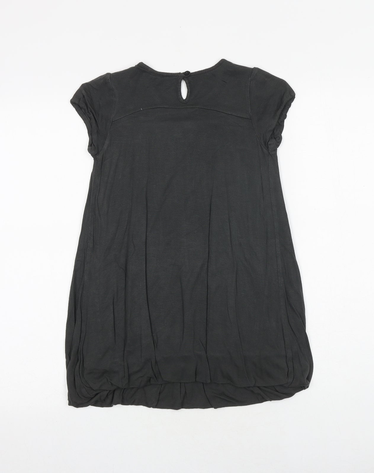 Sergent Major Girls Grey Polyester A-Line Size 7 Years Round Neck Button