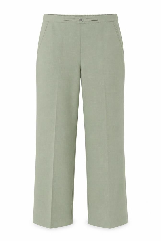 Classics Womens Green Polyester Trousers Size 10 Regular