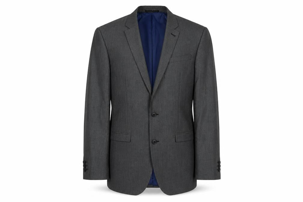 NEXT Mens Grey Polyester Jacket Suit Jacket Size 36 Regular