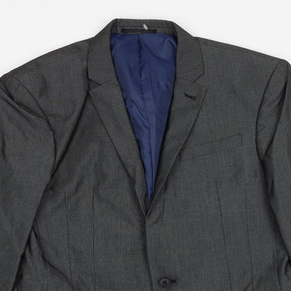 Next Mens Grey Polyester Jacket Suit Jacket Size 36 Regular