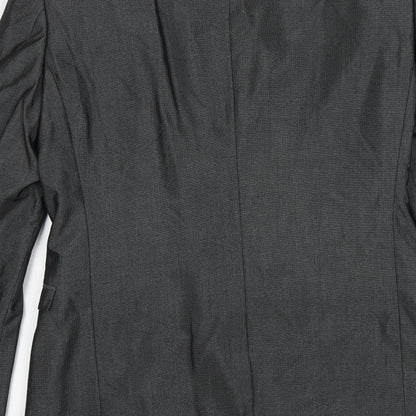 Next Mens Grey Polyester Jacket Suit Jacket Size 36 Regular