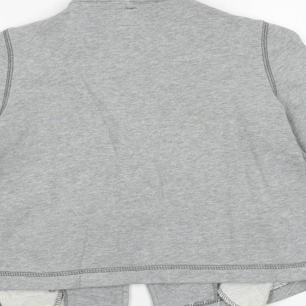 Gap Girls Grey Jacket Size 8-9 Years Button